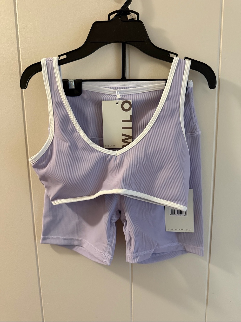 NWT WILO Lilac Bike Shorts Set